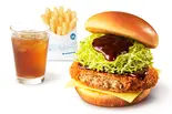 【ドリンクセット】メンチカツチーズバーガー ～デミグラスソース～（モスバーガー 西心斎橋店）
