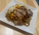 黑胡椒鐵板麵(ブラックペッパー鉄板焼きそば)（早餐 台湾朝食屋）