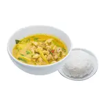 Yellow thai curry with rice イエロータイカレー(ライス付き)（インドネパール料理ディルクス岸部店）