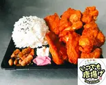 ごっつ唐揚げ弁当6 ごっつモモ唐揚げ6個<約480g>お米副菜香物（デカ盛り唐揚げ専門 いつでも唐揚げ 心斎橋店 京さか亭）