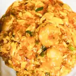 エビと卵のチリソースあんかけご飯(龍盛菜館 水天宮店)