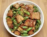 豚バラ肉四川風炒め(易福菜館)