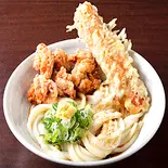 (冷)ちくザンうどん（ザンギとうどんの専門店 一久 狸小路本店）
