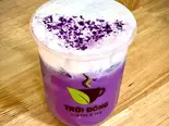 タロイモのココナッツエッグクリームティー（TROI DONG＆COFFEE TEA）