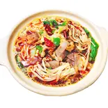 牛肉、豆腐とエノキ土鍋（餃子太郎）