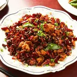辣子鸡 鶏肉の激辛炒め Extremely Spicy Stir-Fried Chicken（王さん私家菜）