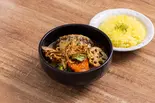 きのこチーズバーグスープカレー Hamburger steak with cheese mushroom Soup Curry（SoupCurry Beyond Age 南19条店 (スープカレー専門店 ビヨンドエイジ 南店) 自慢のスープは8種類から選べます）
