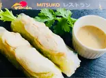ゴイクオン3本(蒸し鶏と野菜の生春巻き)  Gỏi cuốn gà hấp 3 cuốn（ベトナム料理 MITSUKOレストラン）