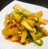 ナス揚げの甘酢かけ(酔香園)