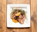 【dish】豚肩ロースのソテー レモンバターソース Lemon Butter Pork（ヘルシー野菜とヴィーガンDELIのお弁当【aux DELI】）