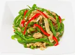 皇記のピーマンと豚肉の炒め（四谷の香港料理 皇記）