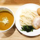 味玉カレーつけうどん(薬味ネギ、ほうれん草、豚肉1枚、味玉)（熟成カレーうどん咖哩庵 足立店）