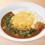 チーズほうれん草カレー Pork Curry Rice w/ Spinach & Cheese(すき家 福岡舞鶴店)