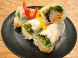 エビの”オーロラソース”生春巻きサラダ（至福のキンパ）