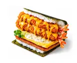 エビタルチェダーダブル(サクぷり贅沢)「Shrimp Tartar Double Cheddar 」（ポーたま 博多マルイ店 【沖縄発ポーク卵おにぎり専門店】）