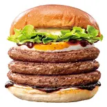 【単品】トリプル絶品月見バーガー Triple ZEPPIN (Ultimate) Tsukimi Beef Burger with Egg(ゼッテリア ZETTERIA アリコベール上尾店)