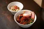特製辛辛麻婆まぜそば&とろ豚丼セット(らぁ麺やまぐち辣式)