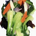 青梗菜炒め Pak Choi Stir-Fry（中華料理 華景園）