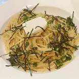 明太子クリームチーズパスタ Mentaiko pasta with cream cheese（麺や鳥我）