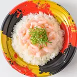 【わさび醤油】甘エビ丼（海のユッケ丼 魚市 長居店）