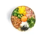 トロたくねばとろ丼( 卵 ＆ とろろ昆布汁 付き)（東京ねばとろ.都立大学駅前店 とろろ昆布汁とねばとろ丼 tokyo neba-toro bowl）
