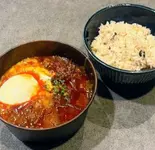 温玉入り極太春雨麻辣湯とご飯セット（カフェ・キッチン薫風）
