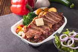 《サーロイン》ガーリックステーキ丼＆サラダセット（ガーリックブラストステーキ Garlic Blast Steak 南青山店）