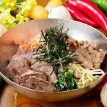 焼肉屋さんのハラミのせ特製カルビビビンバ（本気のハラミ丼＆カルビ丼 焼肉じゅじゅ庵 京橋店）