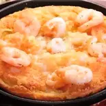 エビチーズチヂミ（新大久保韓国横丁 第一食堂）
