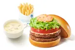 【+60円ドリンクセット】ダブルモス野菜バーガー(モスバーガー 薬院店)