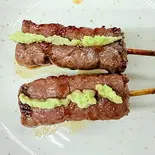 黒毛和牛わさび1本焼き(2本入り)（元祖西成ホルモン天婦羅48 千林大宮店）