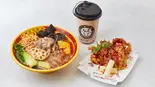 色々団子入りマーラータン チキン タピオカセット(团子麻辣烫炸鸡奶茶套餐)（好美味 麻辣湯 御徒町本店）