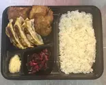 自家製唐揚げ餃子弁当（十二分屋桜上水店）