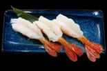 ボタン海老三貫（おたる亭 出前寿司）