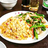 炒飯＆チンジャオロースコンボ Fried Rice ＆ Green Pepper Steak Combo（中華料理 三幸苑）