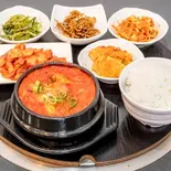 豆腐チゲ定食 Tofu Jjigae Set Meal（焼肉ソウル）