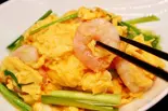 【蝦仁滑蛋・飯】海老と玉子の中華炒め丼(銀座香菜チャイナGinzaShansaiChina)