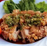 油淋鶏(ユーリンチー) Chinese-Style Fried Chicken（満福楼 東村山店）