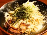 油そばカルボナーラ風（麺処 六伍郎）