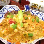 海老のパッポンカレー Thai Style Shrimp Curry (KUNG patphong curry)（タイ政府公認 タイ料理 アロイチンチン Thai Style Restaurant Bar Aroi Chin Chin）