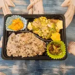 ゴーヤチャンプルー弁当お茶つき（おばんざいや早乙女 銀座本店）