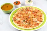 トマトウトパムTomato Uttapam with Sambar ＆ Coconut Chutney（インド料理 ケバブ ＆ ビリヤニ ハウス Indian Restaurant Kebab ＆ Biryani house）