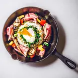ローストビーフと玉蜀黍のバター風味ピラフ 行者にんにくの香り（Farm to Table TERRA presented by snow peak URBAN OUTDOOR）