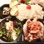 豚肉キムチ炒めセット pork kimichi fried set(肉バルbistro 旬)