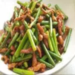 豚肉とニンニク芽の炒め（萬福来 赤塚店）