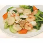 海鮮と野菜のソース炒め(エビ、イカ、ホタテ)（萬福来 赤塚店）