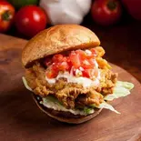 チキンサルサバーガー Chicken Salsa Burger（Cafe EL DOMINGO）