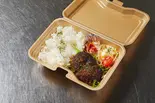手ごねハンバーグ弁当(自家製和風ソース)（鉄板福山）