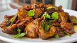 砂肝炒め/Chicken Gizzard（インドカレー エベレスト•スパイスダイニング王子）