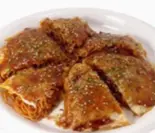 広島風ピリ辛麺お好み焼き（広島風お好み焼き炎炎）